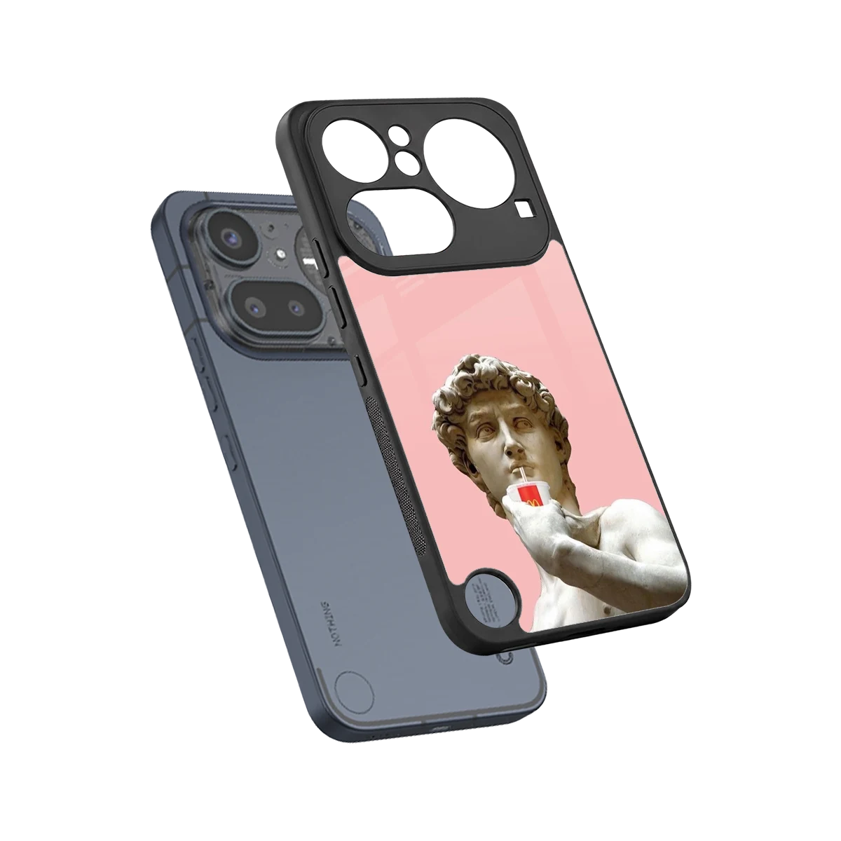 Mc David sleek nothing phone 4a pro cover with tempered glass back and TPU edges