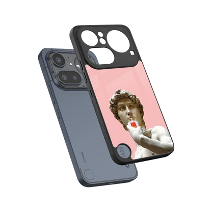Mc David sleek nothing phone 4a pro cover with tempered glass back and TPU edges