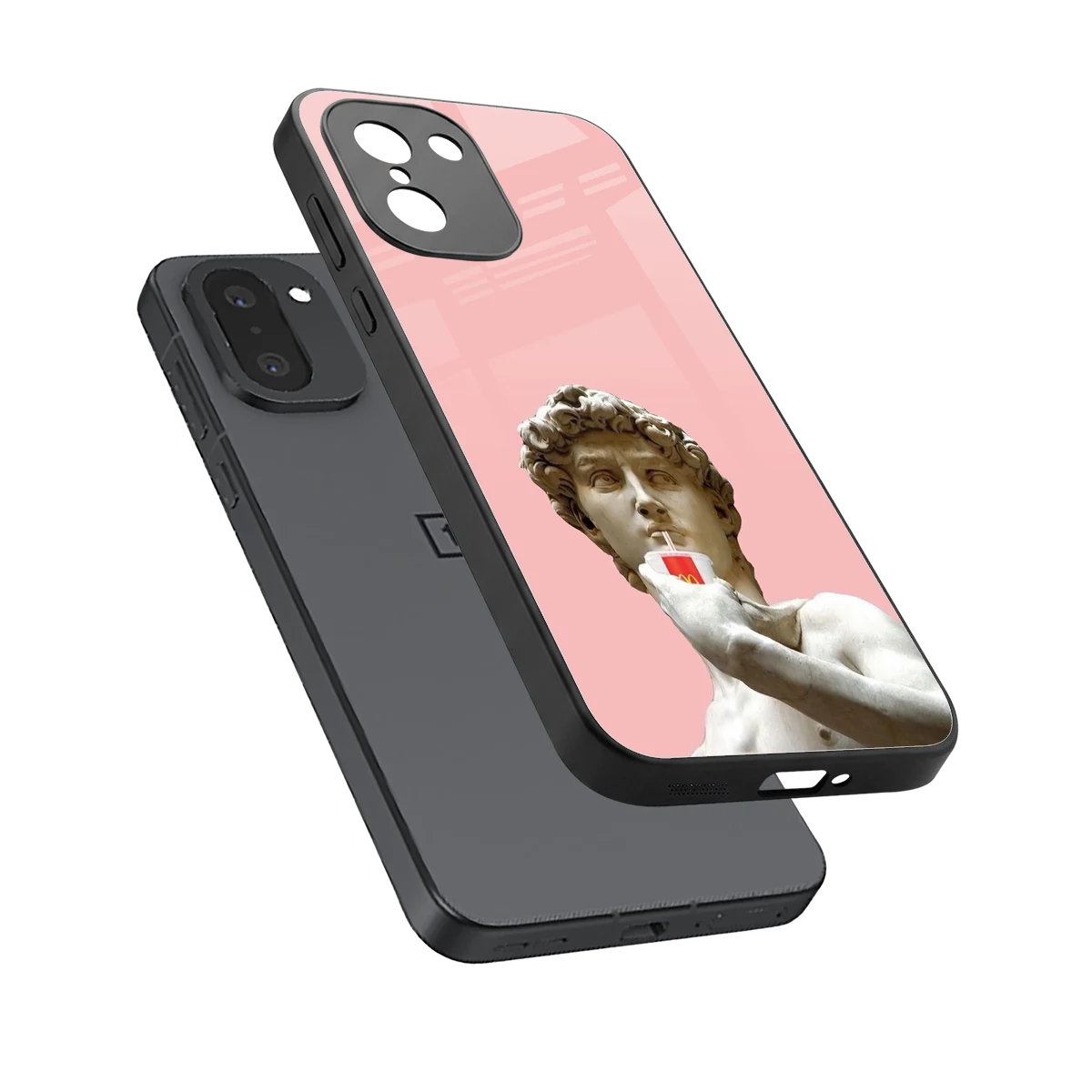 Mc David sleek oneplus 15r cover with tempered glass back and TPU edges