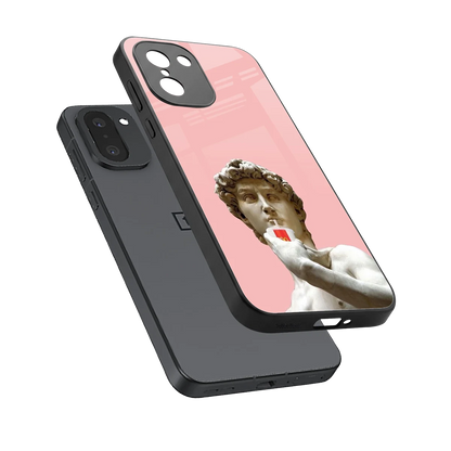 Mc David sleek oneplus 15r cover with tempered glass back and TPU edges