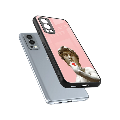 Mc David sleek oneplus nord 2 cover with tempered glass back and TPU edges