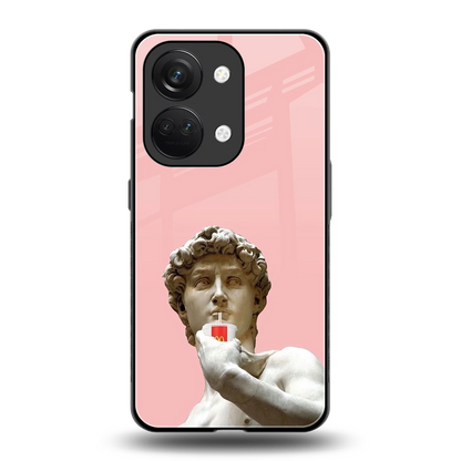 Mc David back phone cover | glass case for oneplus nord 3