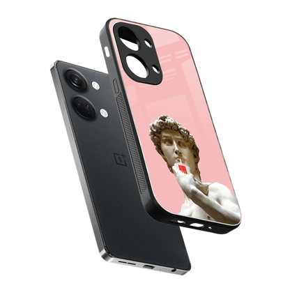 Mc David sleek oneplus nord 3 cover with tempered glass back and TPU edges