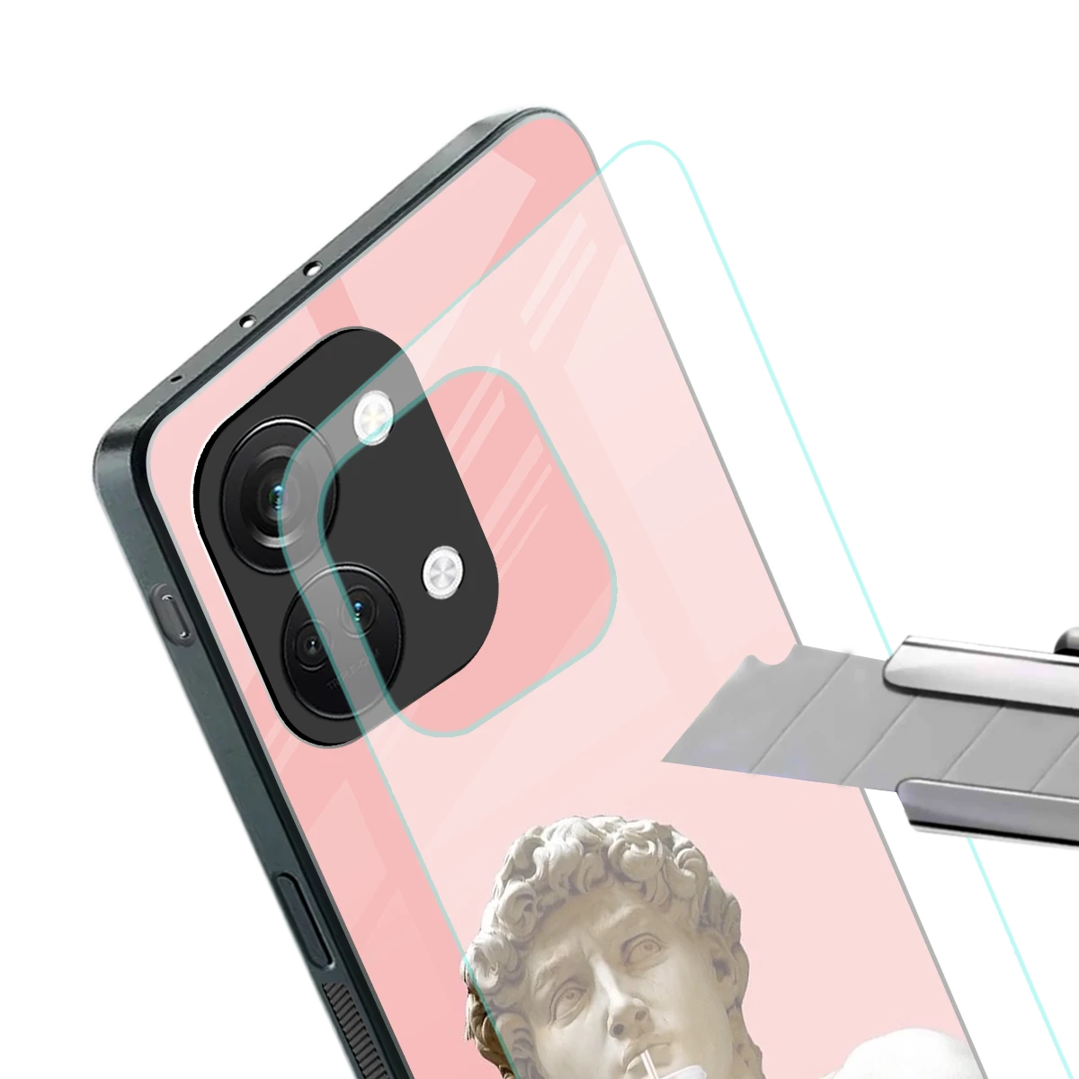 Mc David stylish phone case for oneplus nord 3 | glossy glass and slim fit