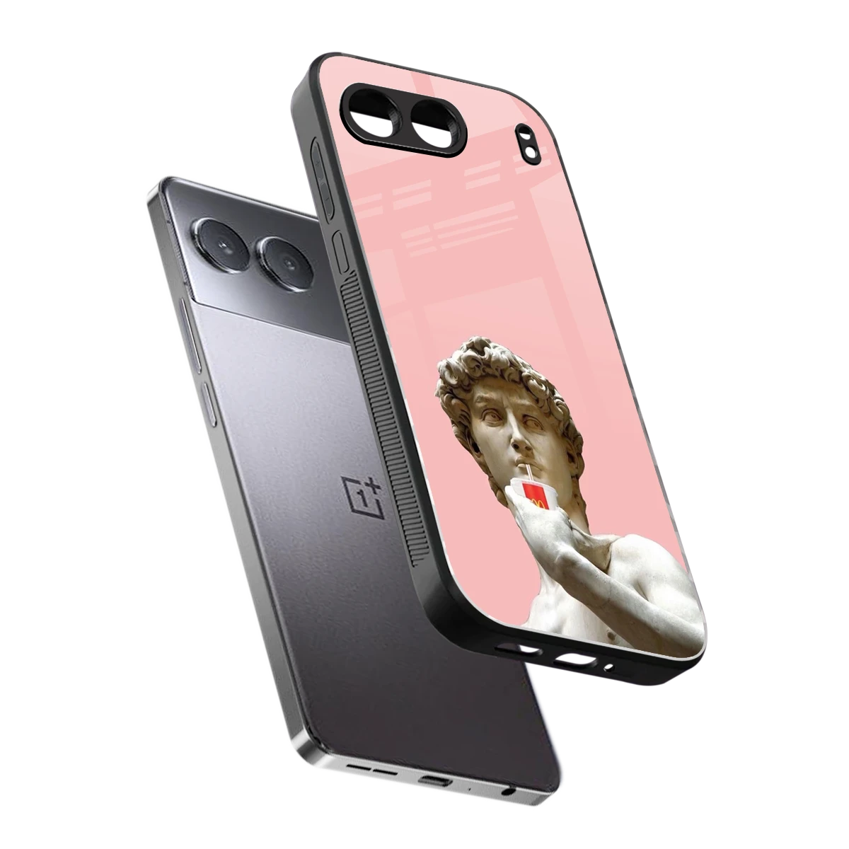 Mc David sleek oneplus nord 4 cover with tempered glass back and TPU edges