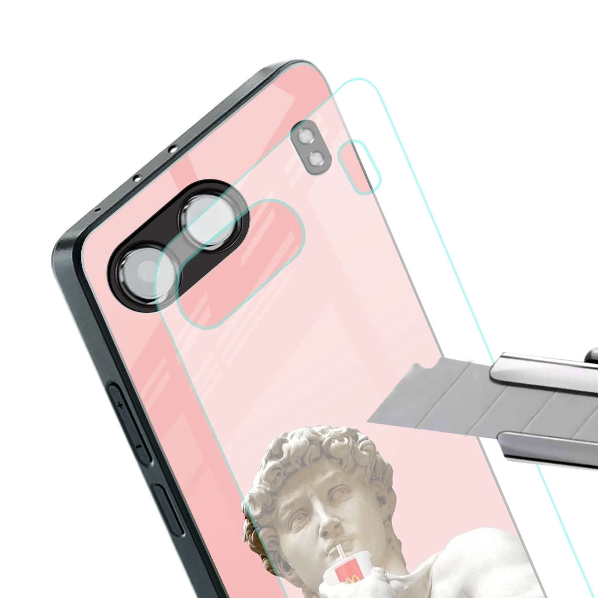 Mc David stylish phone case for oneplus nord 4 | glossy glass and slim fit