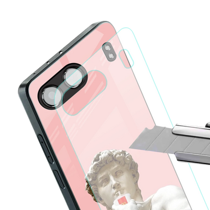 Mc David stylish phone case for oneplus nord 4 | glossy glass and slim fit