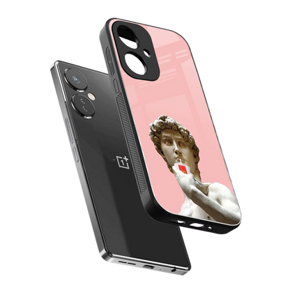 Mc David sleek oneplus nord ce 3 cover with tempered glass back and TPU edges