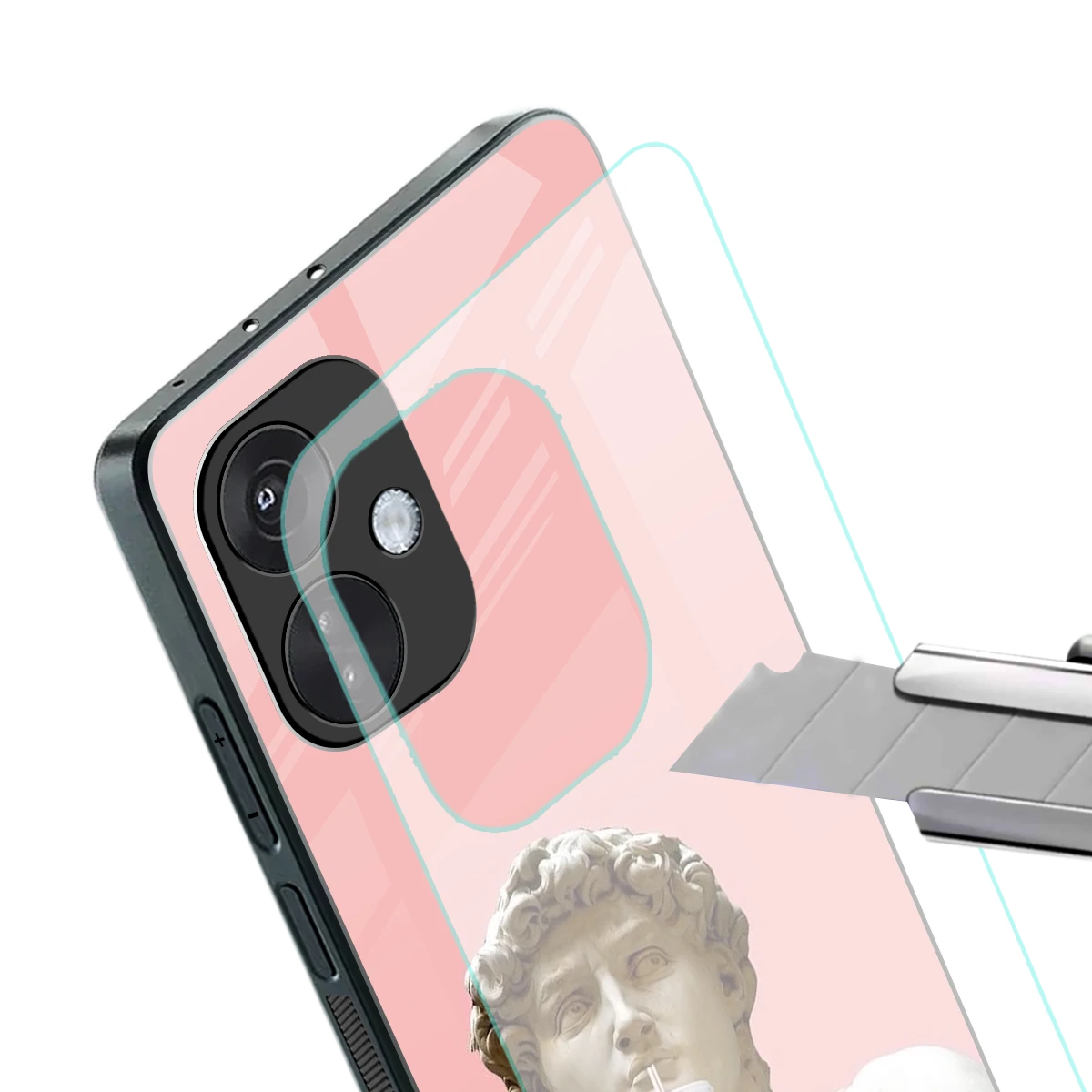 Mc David stylish phone case for oneplus nord ce 3 | glossy glass and slim fit