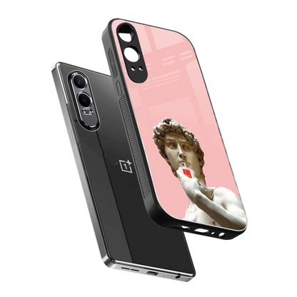 Mc David sleek oneplus nord ce 4 lite cover with tempered glass back and TPU edges