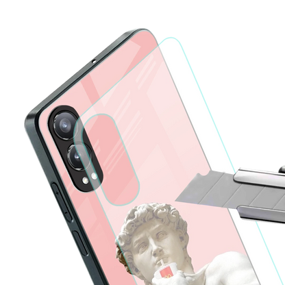 Mc David stylish phone case for oneplus nord ce 4 lite | glossy glass and slim fit