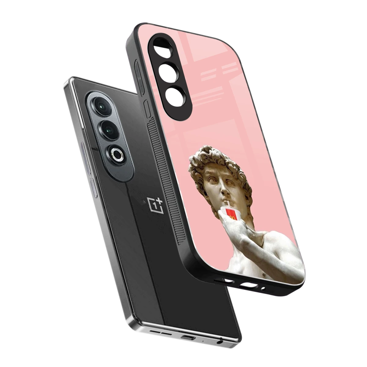 Mc David sleek oneplus nord ce 4 cover with tempered glass back and TPU edges