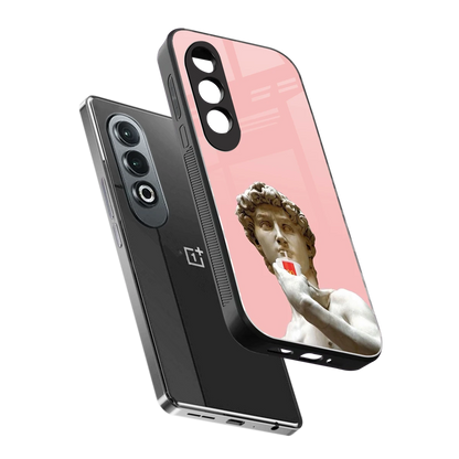 Mc David sleek oneplus nord ce 4 cover with tempered glass back and TPU edges