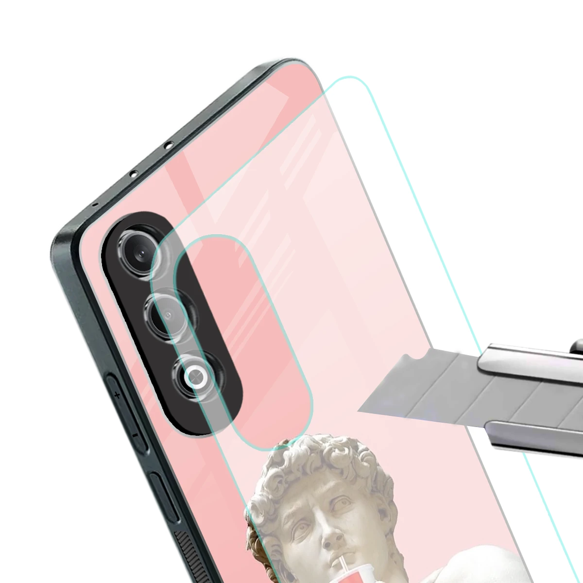 Mc David stylish phone case for oneplus nord ce 4 | glossy glass and slim fit