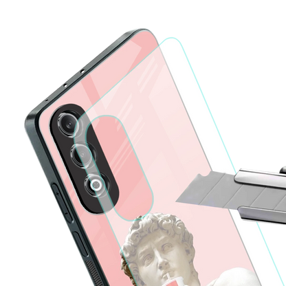 Mc David stylish phone case for oneplus nord ce 4 | glossy glass and slim fit