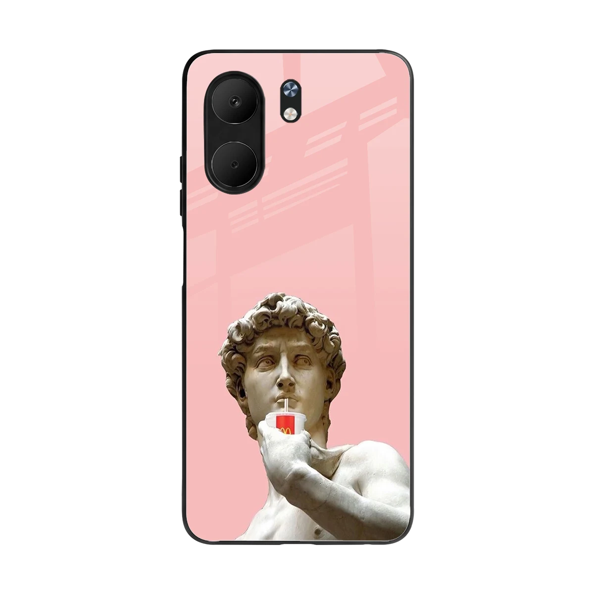 Mc David back phone cover | glass case for oppo a5x 5g