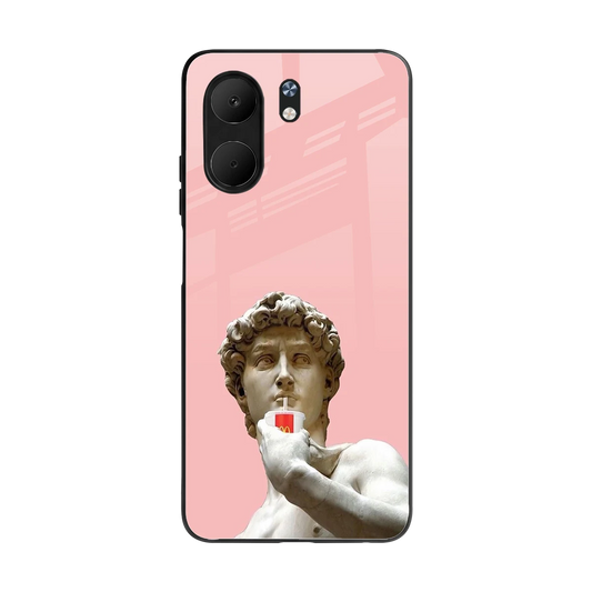 Mc David back phone cover | glass case for oppo a5x 5g