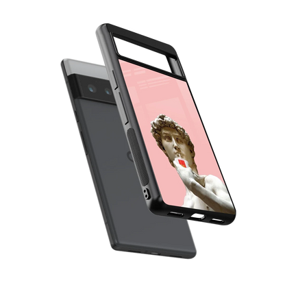 Mc David sleek google pixel 6 pro cover with tempered glass back and TPU edges