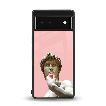 Mc David back phone cover | glass case for google pixel 6
