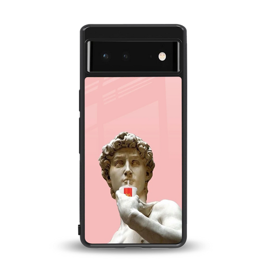 Mc David back phone cover | glass case for google pixel 6