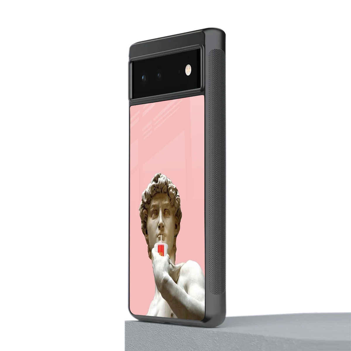 Mc David stylish phone case for google pixel 6a | glossy glass and slim fit