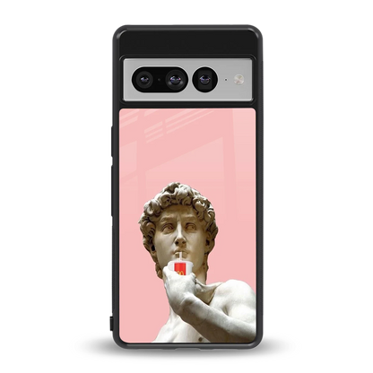 Mc David back phone cover | glass case for google pixel 7 pro