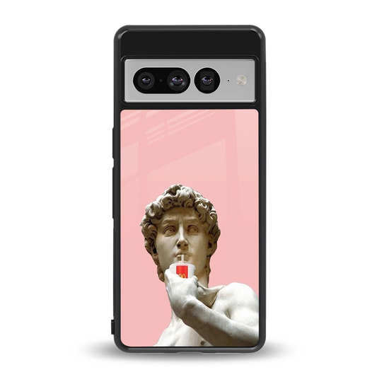 Mc David back phone cover | glass case for google pixel 7 pro