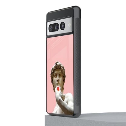 Mc David stylish phone case for google pixel 7 pro | glossy glass and slim fit