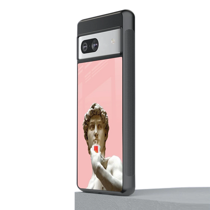 Mc David stylish phone case for google pixel 7 | glossy glass and slim fit