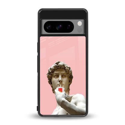 Mc David back phone cover | glass case for google pixel 8 pro