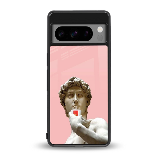 Mc David back phone cover | glass case for google pixel 8 pro
