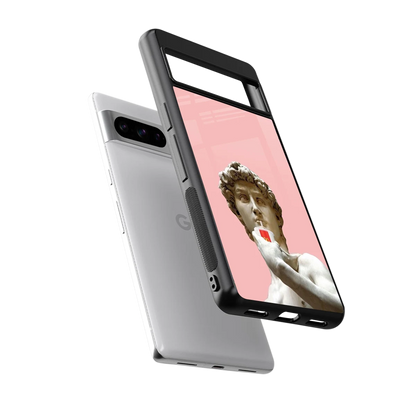 Mc David sleek google pixel 8 pro cover with tempered glass back and TPU edges