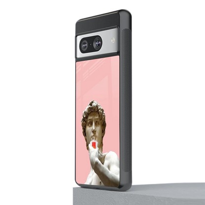 Mc David stylish phone case for google pixel 8 | glossy glass and slim fit