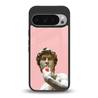 Mc David back phone cover | glass case for google pixel 9 pro xl
