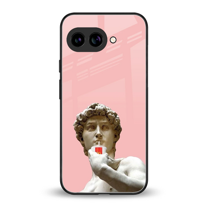 Mc David back phone cover | glass case for google pixel 10a