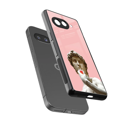 Mc David sleek google pixel 10a cover with tempered glass back and TPU edges