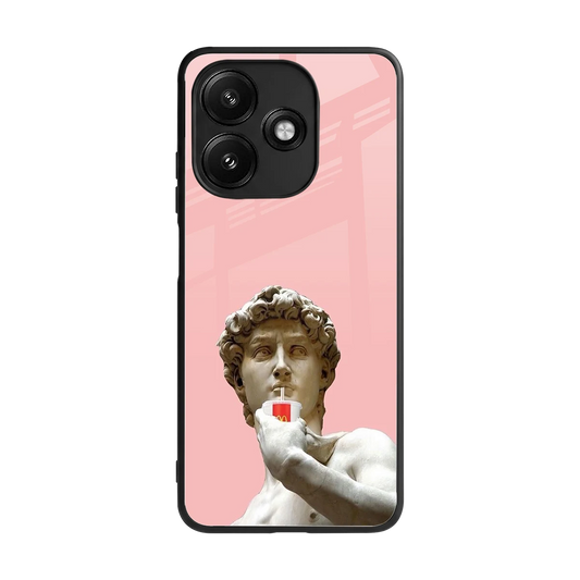 Mc David back phone cover | glass case for redmi 12 5g