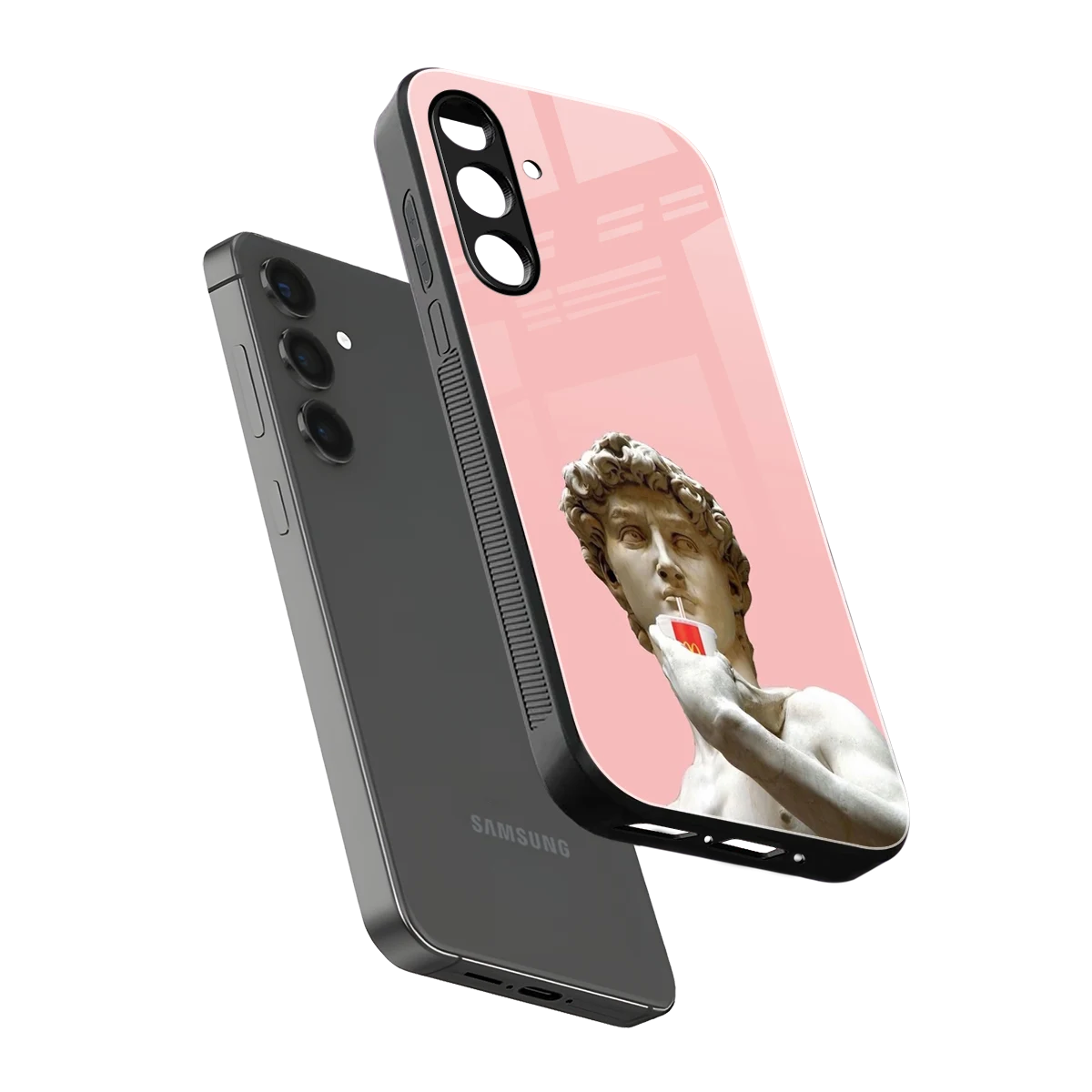 Mc David sleek samsung galaxy a14 5g cover with tempered glass back and TPU edges