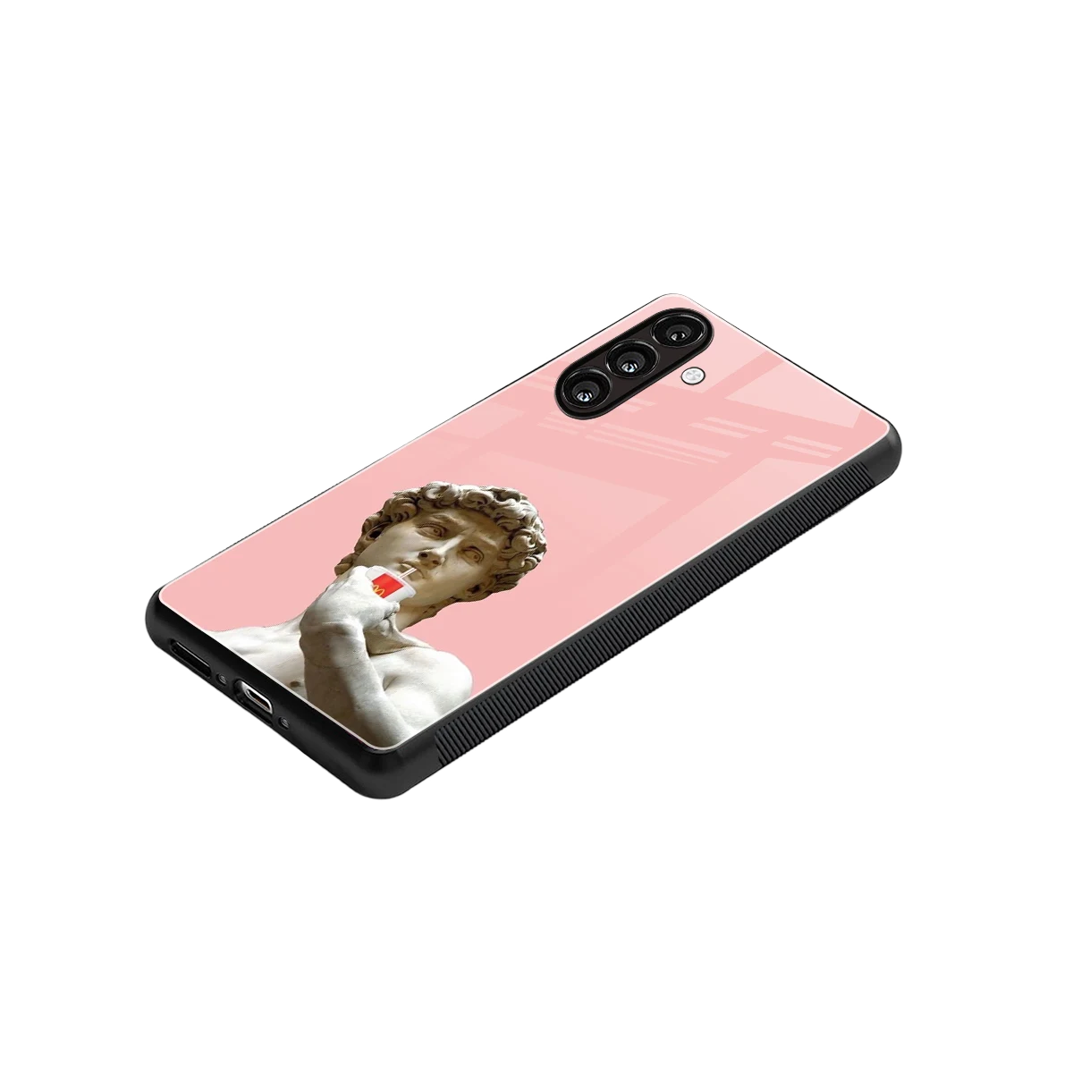 Mc David stylish phone case for samsung galaxy a16 5g | glossy glass and slim fit