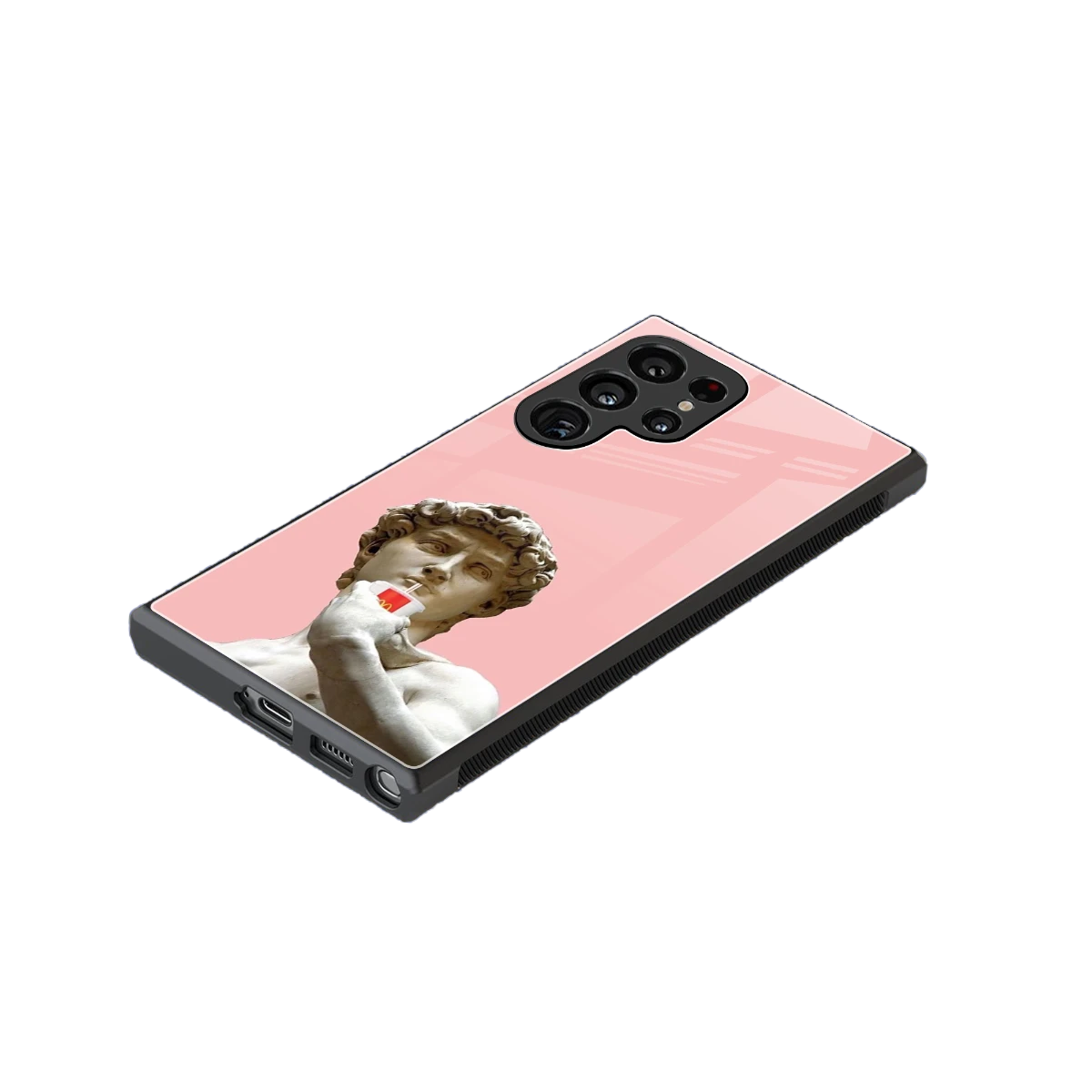 Mc David stylish phone case for samsung galaxy s24 ultra | glossy glass and slim fit