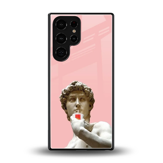 Mc David back phone cover | glass case for samsung galaxy s25 ultra