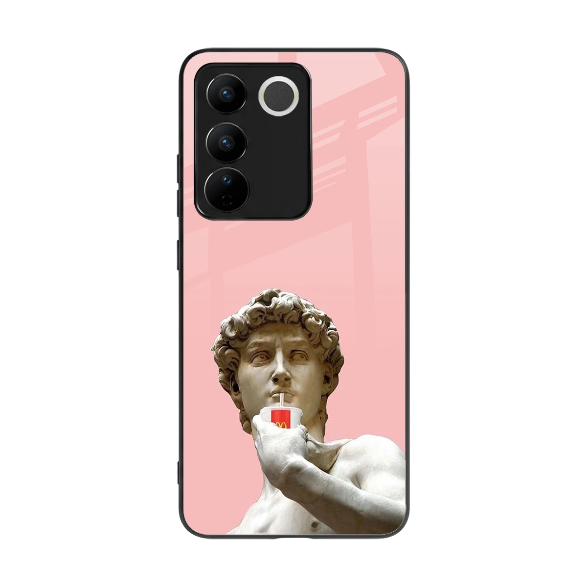 Mc David back phone cover | glass case for vivo v27 5g