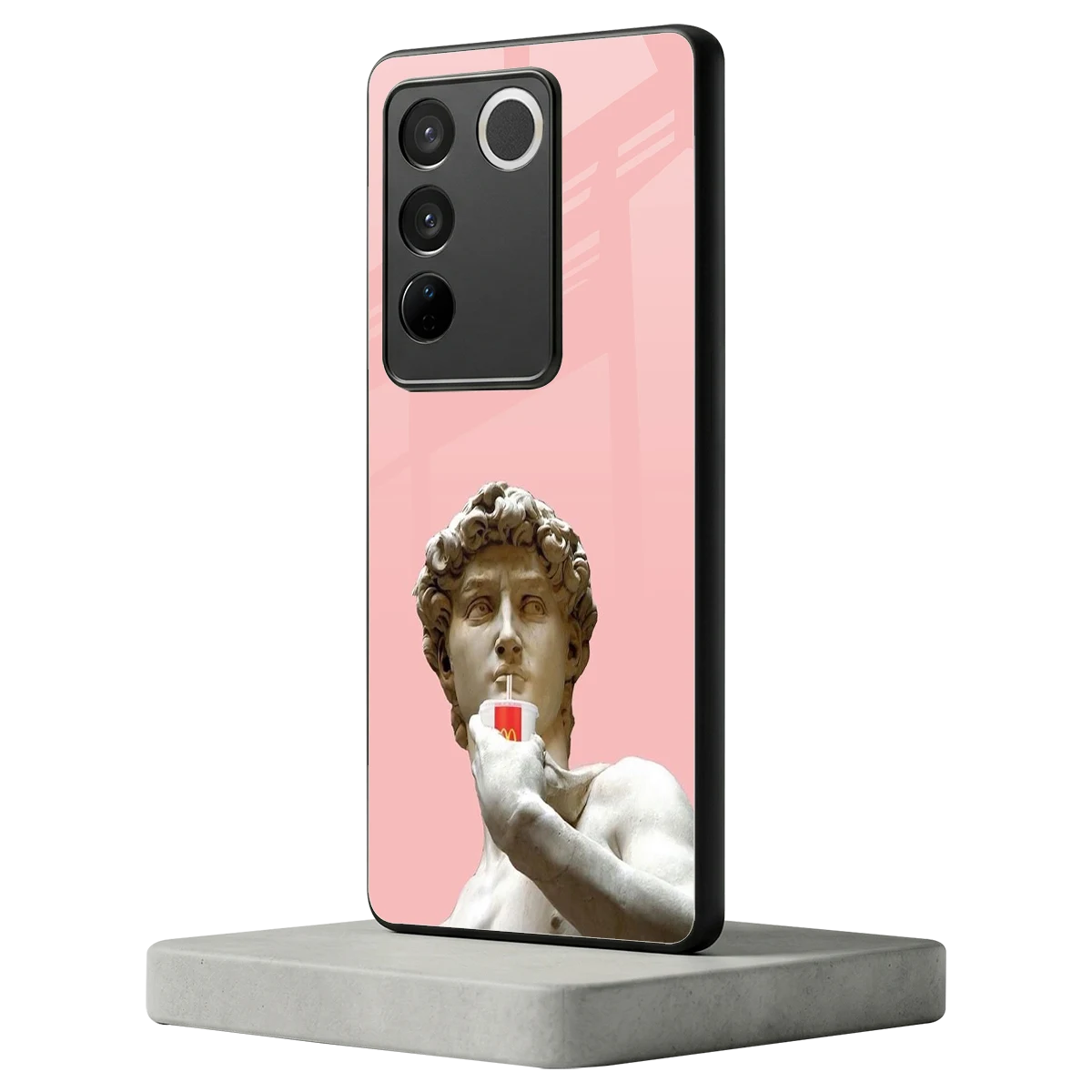 Mc David vivo v27 5g mobile cover | shockproof glass phone case
