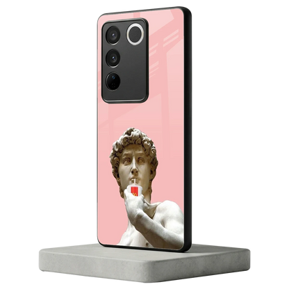 Mc David vivo v27 5g mobile cover | shockproof glass phone case