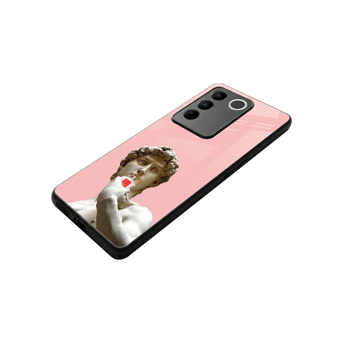 Mc David stylish phone case for vivo v27 5g | glossy glass and slim fit