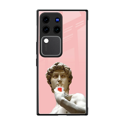 Mc David back phone cover | glass case forvivo v30 pro