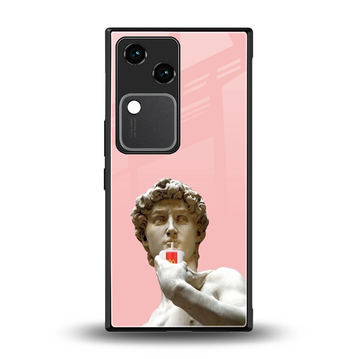 Mc David back phone cover | glass case for vivo v30