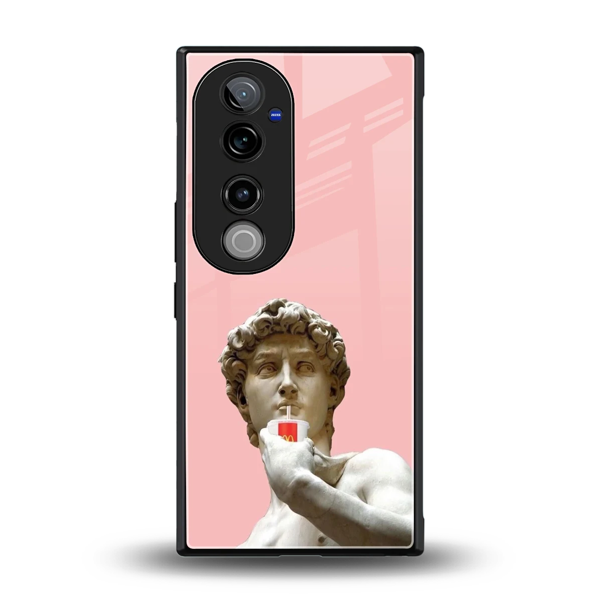 Mc David back phone cover | glass case for vivo v40 pro