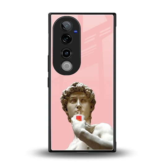 Mc David back phone cover | glass case for vivo v40 pro