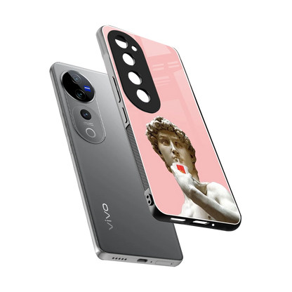 Mc David sleek vivo v40 pro cover with tempered glass back and TPU edges